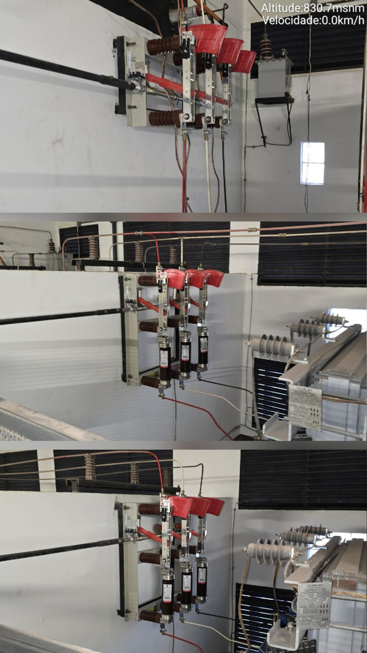 ANTES: Disjuntor média tensão 15 kV apresentando problemas de abertura/fechamento. 17 anos de uso.